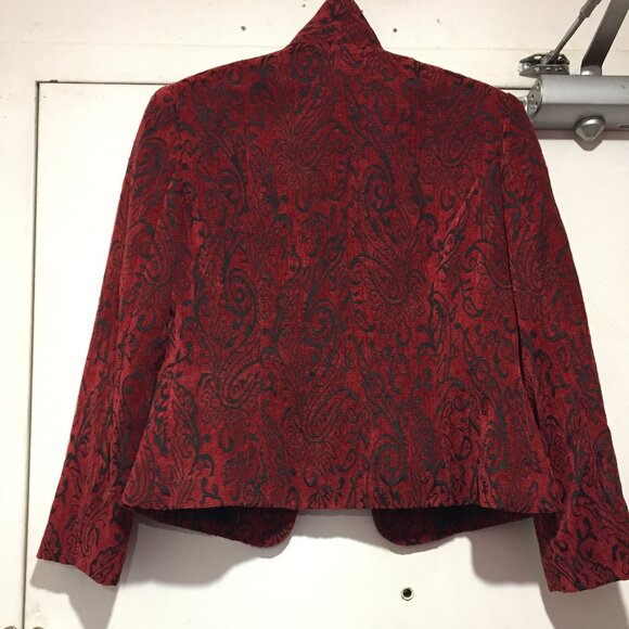 GILANI PATTERN VELVET BLAZERS SIZE 8 - Picture 6 of 14